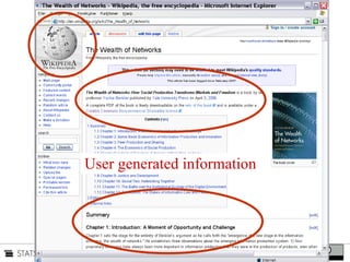User generated information 