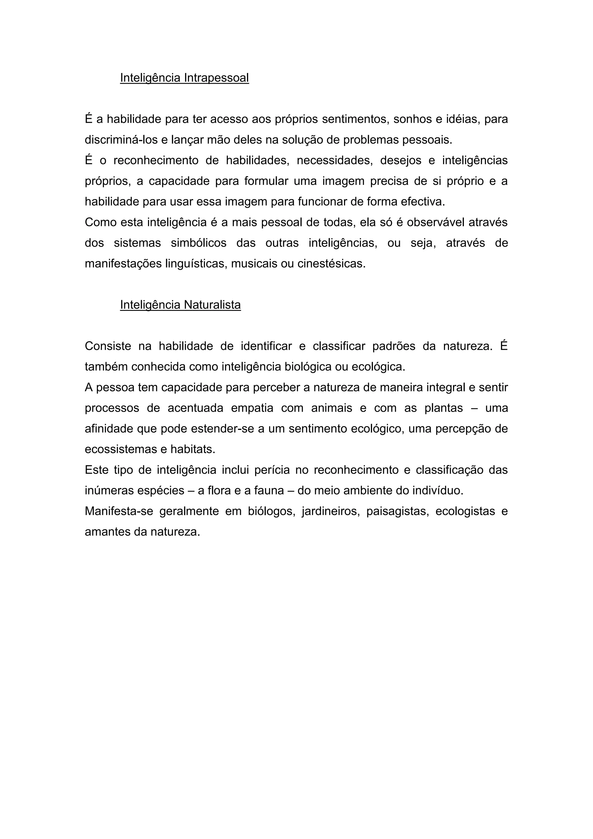 Inteligências Múltiplas