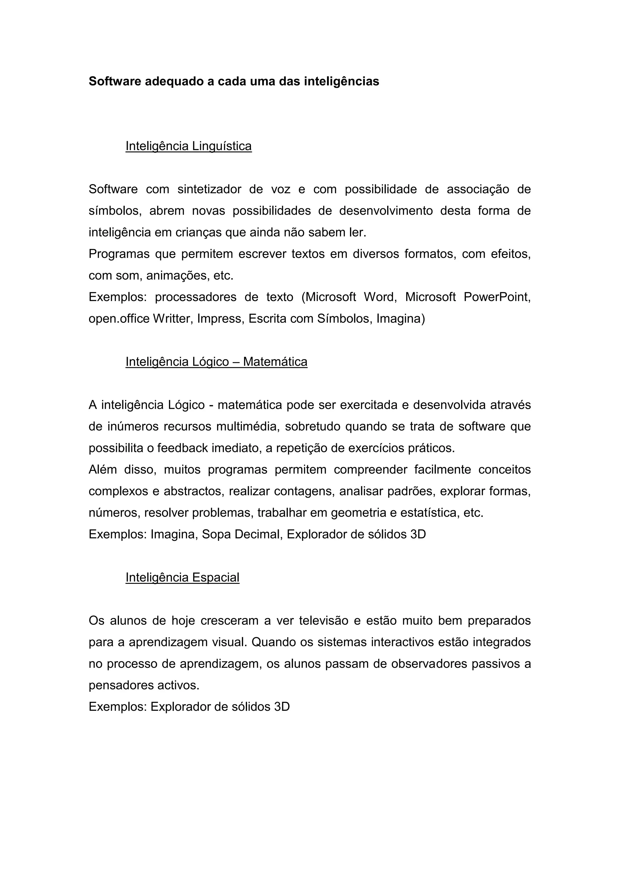 Inteligências Múltiplas