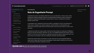 Aprenda com o guia de engenharia de prompt
29
 