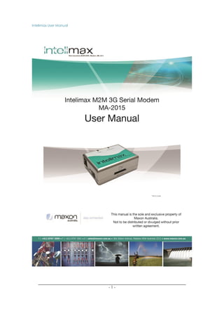 Intelimax User Manual

-1-

 
