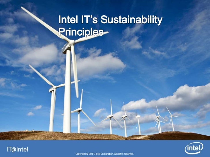 Intel IT Sustainability Principles