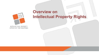 Overview on
Intellectual Property Rights
 