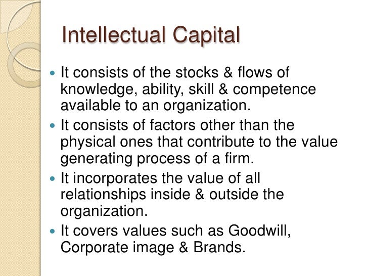 Intellectual capital