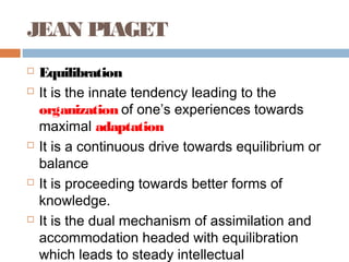 Intellectual (cognitive) development theory of piaget | PPT
