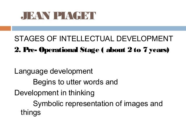 piaget and language development