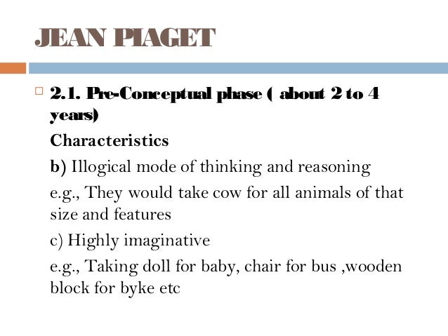 preconceptual piaget