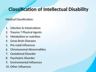 Comprehensive Overview of Intellectual Disability: Characteristics ...