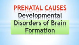 PRENATAL CAUSES
 