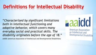 Intellectual disability | PPT