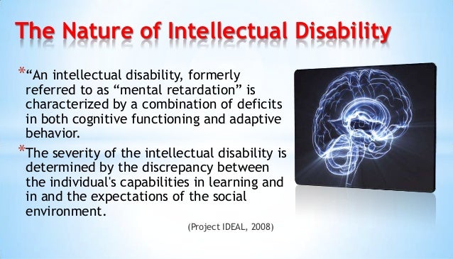 What Does Intellectually Disabled Mean