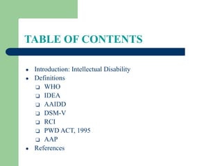 Intellectual Disability | PDF