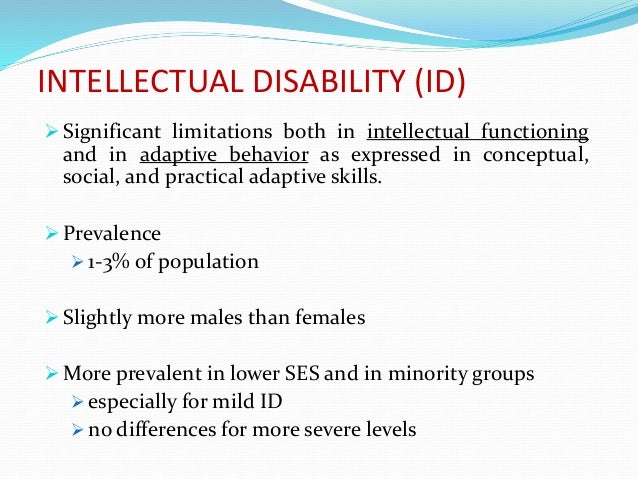 case study for intellectual disability