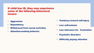 INTELLECTUAL DISABILITY -CLASSIFICATION, SIGN AND PREVENTION, ppt ...