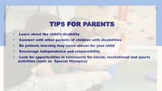INTELLECTUAL DISABILITY -CLASSIFICATION, SIGN AND PREVENTION, ppt ...