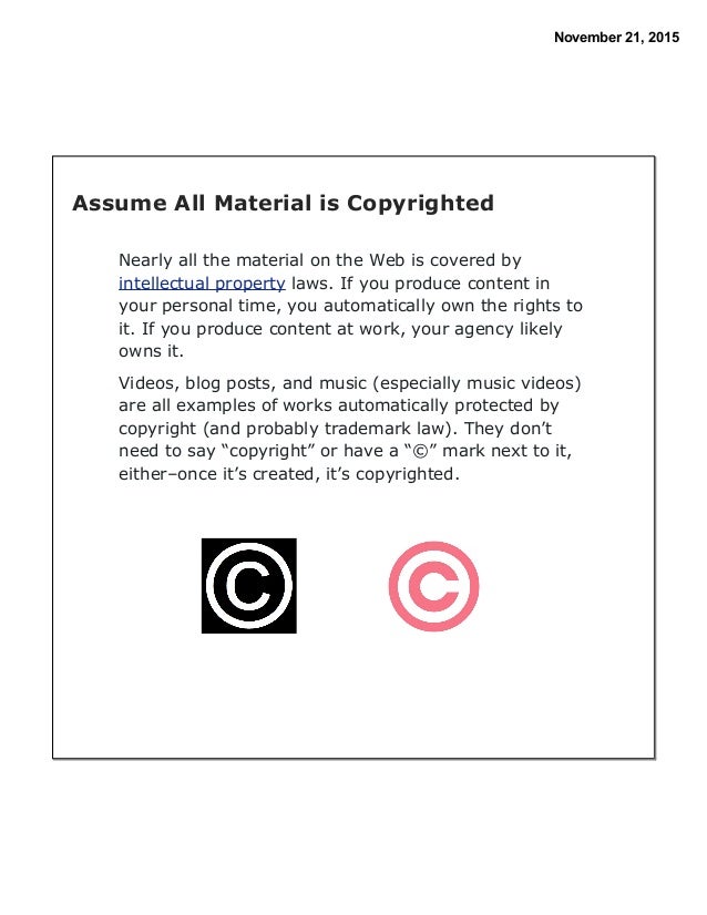 Examples Of The Works Protected By Intellectual Property Laws Examples Of The Works Protected By Intellectual Property Laws