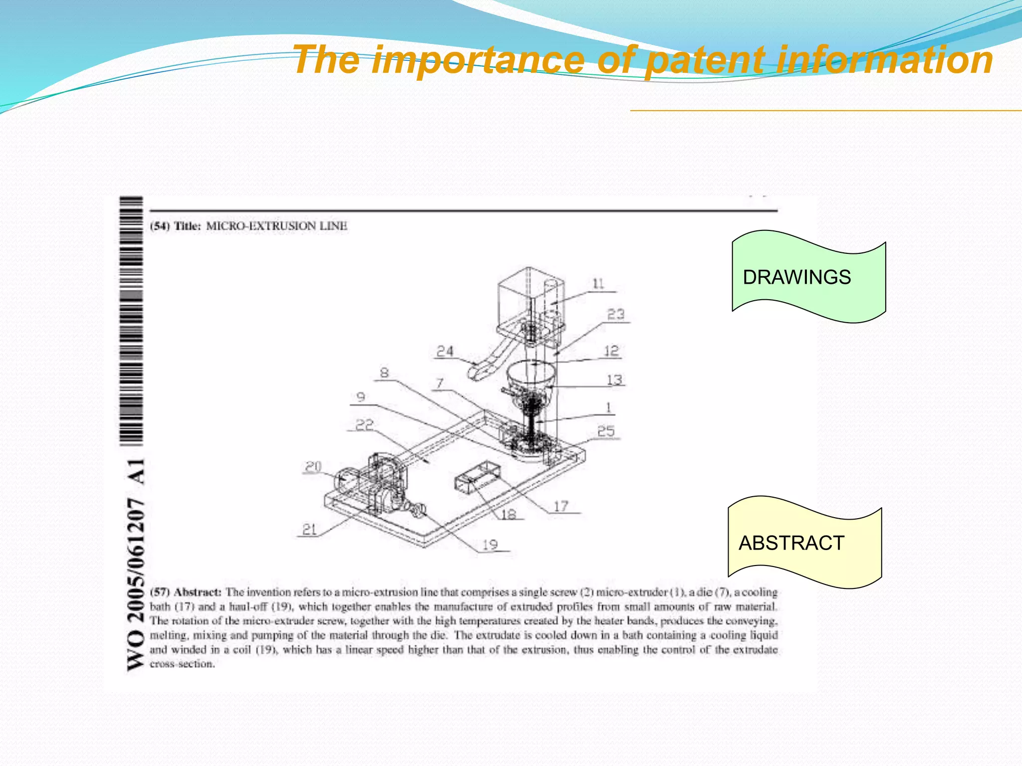 The importance of patent information
ABSTRACT
DRAWINGS
 