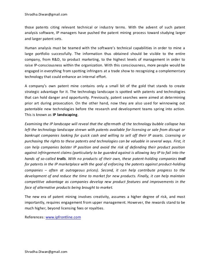 intellectual property cover letters