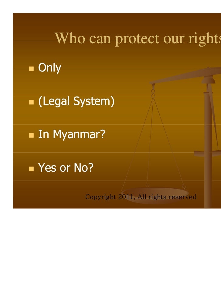 Intellectual property and its enforcement in Myanmar (Trademark)