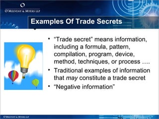 Example For Trade Secrets Basics Of Intellectual Property | PPT