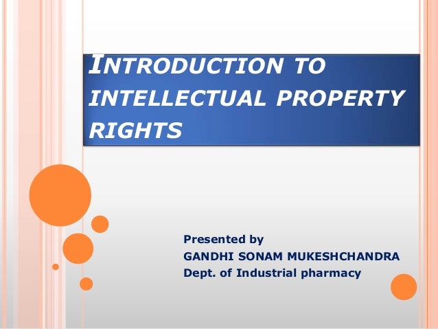 12+ Types Of Intellectual Property Rights Slideshare Pictures