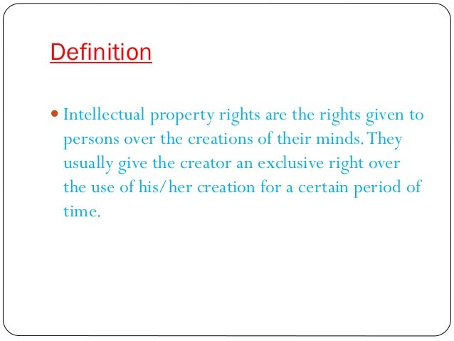 transfer of intellectual property rights fema