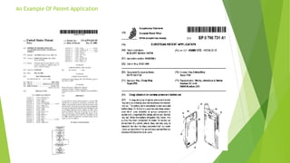 An Example Of Patent Application 
 