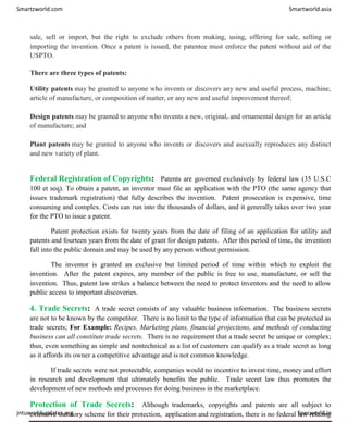 Copyrights Uspto Intellectual property rights (2) | PDF
