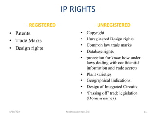 Ip Rights Include Intellectual Property Rights (IPR) | PPTX