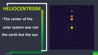 HELIOCENTRISM
•The center of the
solar system was not
the earth but the sun
Add a Footer 25
 