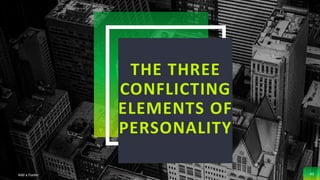 THE THREE
CONFLICTING
ELEMENTS OF
PERSONALITY
Add a Footer 43
 