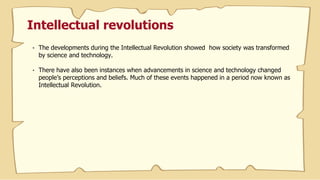 INTELLECTUAL REVOLUTIONS THAT DEFINED SOCIETY | PDF