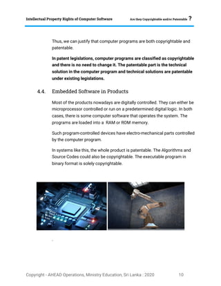 Intellectual Property Rights (IPR) of Computer Software | PDF