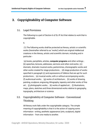 Intellectual Property Rights (IPR) of Computer Software | PDF