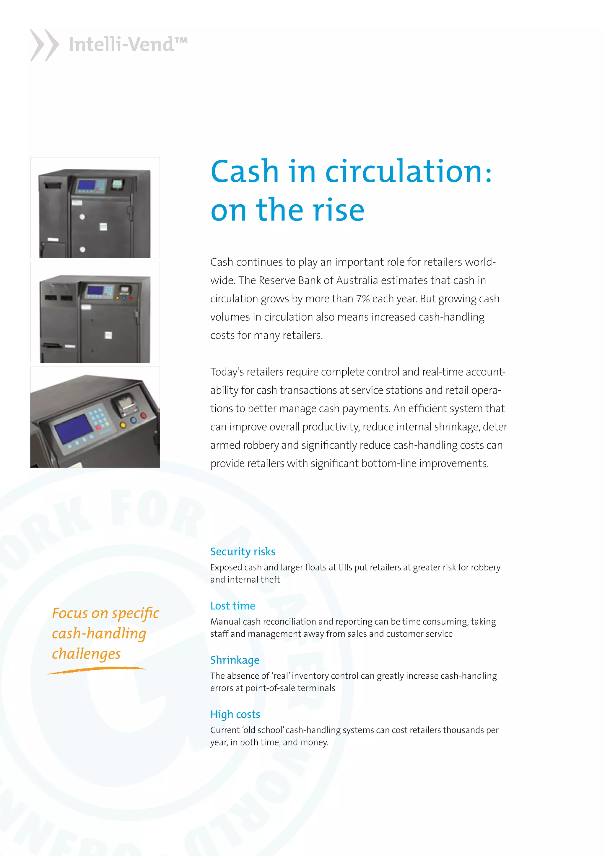 Intelli-Vend Cash Handling Solution | PDF