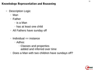 11
Knowledege Representation and Reasoning

      Description Logic
        ● Man

        ● Father

           ● is a Ma...