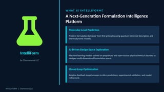 IntelliForm: AI-Driven Computational Chemistry for Advanced Formulation ...