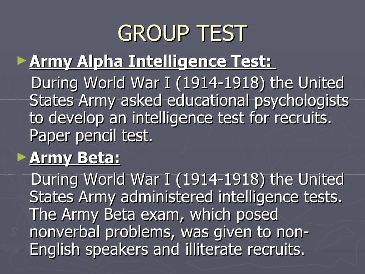 Group Intelligence Tests 89