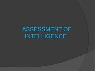 Intelligence | PPTX