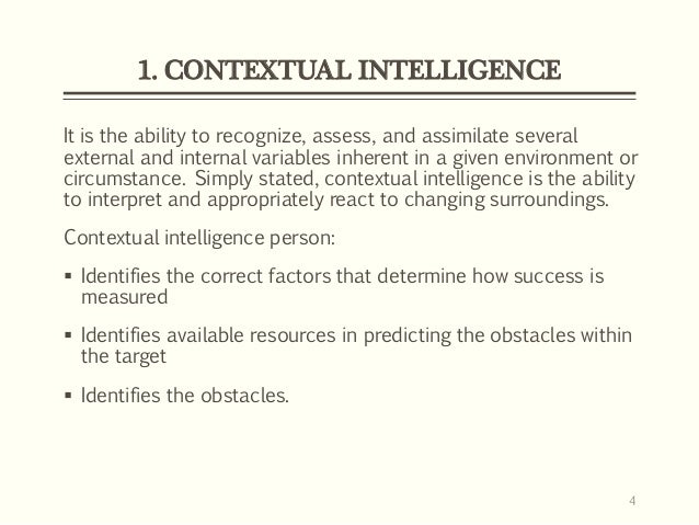 contextual intelligence