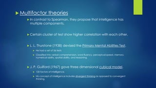 Anderson's theory of intelligence and cognitive development sale