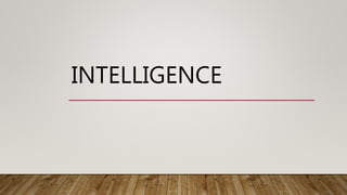 Intelligence | PPTX