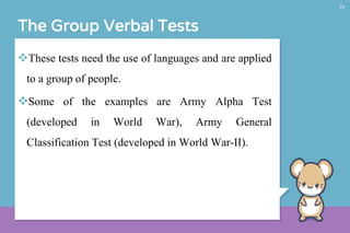 General Classification Test Intelligence- Cognitive Processes, Psychology | PPTX