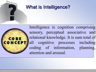 Intelligence PDF is about Intelligence in Cognitive Psych | PDF