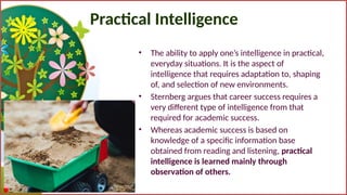 Intelligence.pptx Introduction to psychology topic intelligence | PPTX