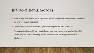 Overview of Intelligence: Definitions, Types, and Testing Methods | PPTX