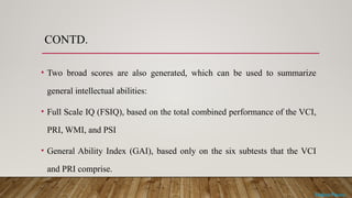 Overview of Intelligence: Definitions, Types, and Testing Methods | PPTX