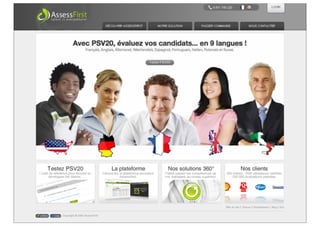 David BERNARD

M.D. Psychologue du travail
                   Univ Paris 5 - René Descartes


      Dirigeant d’entreprise
                                     AssessFirst


                                    Auteur
                 (Focus RH - Jobetic - JDN.net...)


                       Conférencier
    HEC / EM Strasbourg / IESEG / Groupe ESG...
 