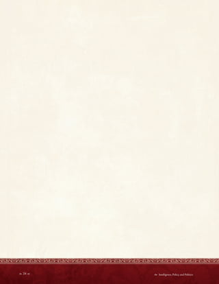  24   Intelligence, Policy, and Politics:
 