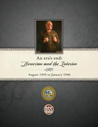 An era's end:
;:Jf~ -lff14lffe~nk1J,n
c§@
August 1945 to January 1946
 